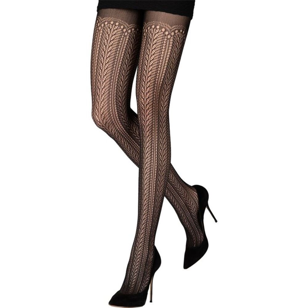 Emilio Cavallini Chevron Lace Tights